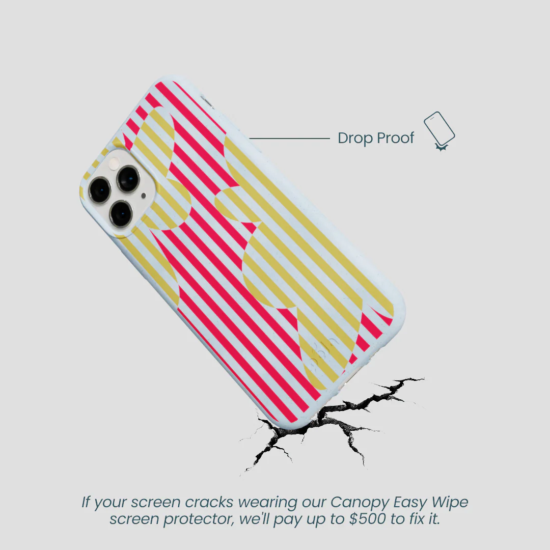 Powder Blue Blooming Stripes iPhone 11 Pro Case - Image 5