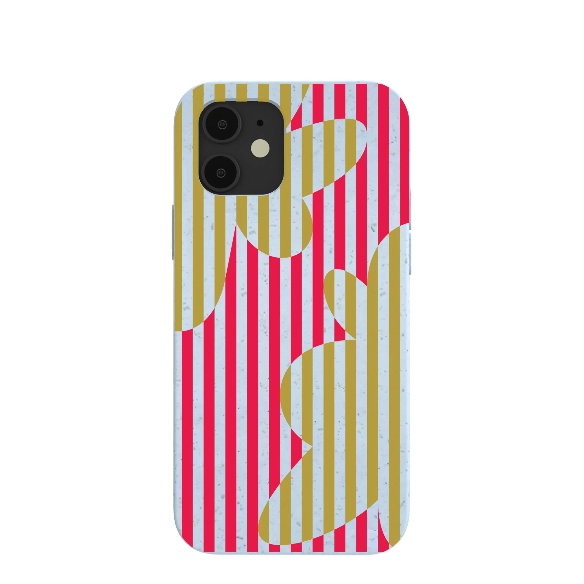 Powder Blue Blooming Stripes iPhone 12/ iPhone 12 Pro Case