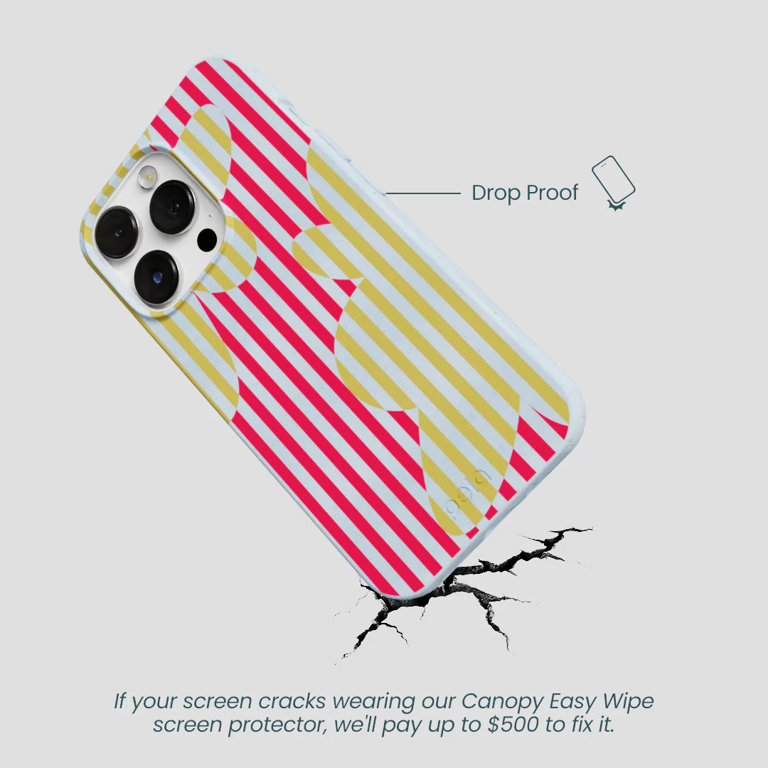 Powder Blue Blooming Stripes iPhone 13 Pro Max Case - Image 5