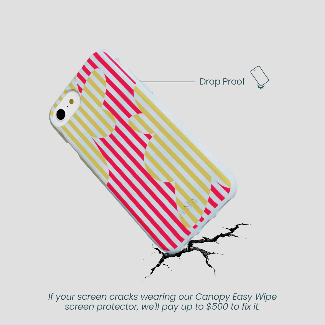 Powder Blue Blooming Stripes iPhone 6/6s/7/8/SE Case - Image 5