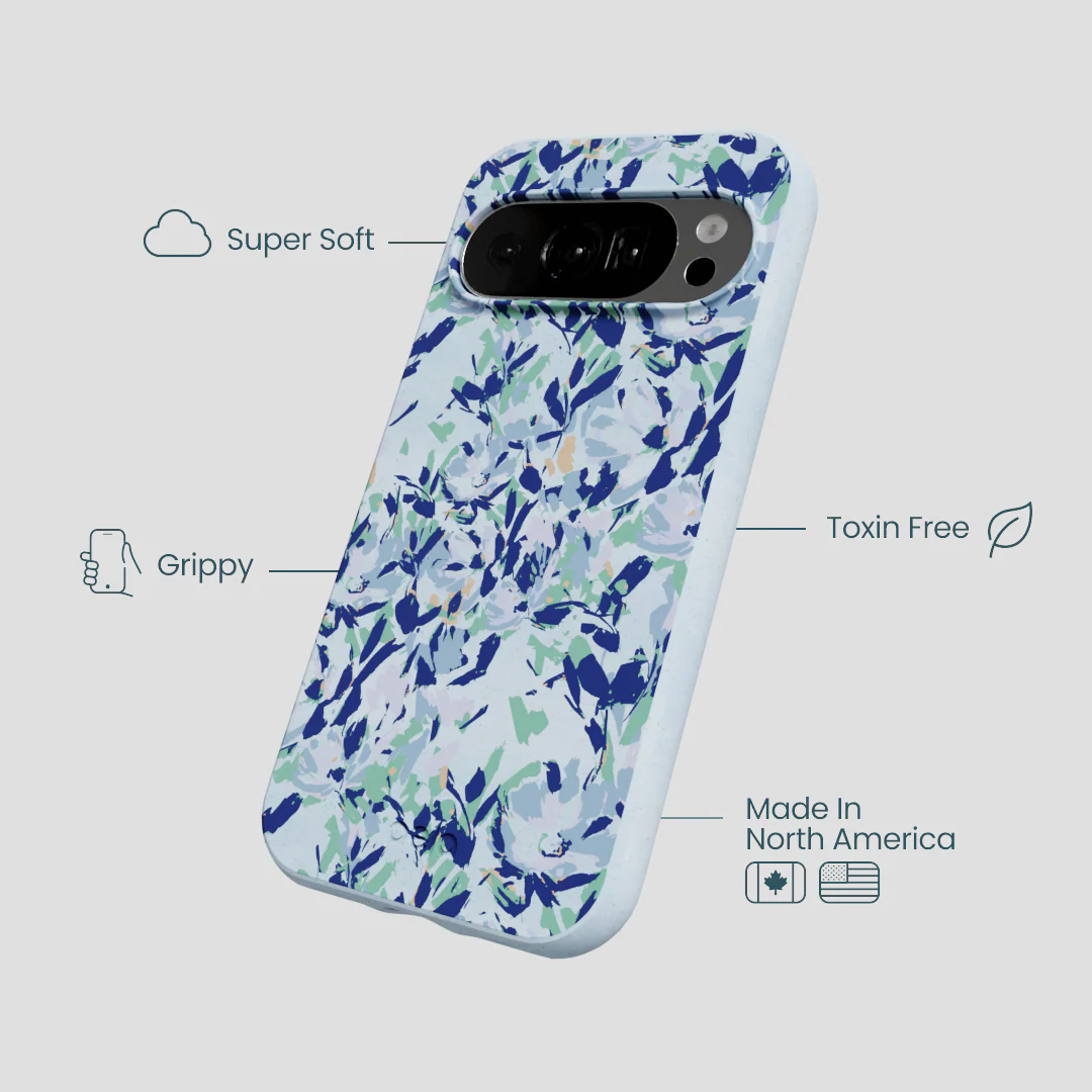 Powder Blue Blue Blooms Google Pixel 10/10 Pro Case - Image 4