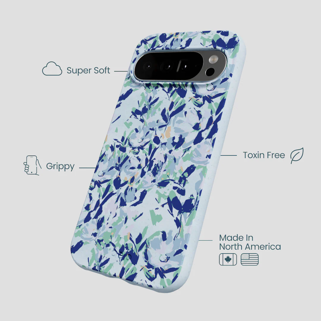 Powder Blue Blue Blooms Google Pixel 10 Pro XL Case - Image 3