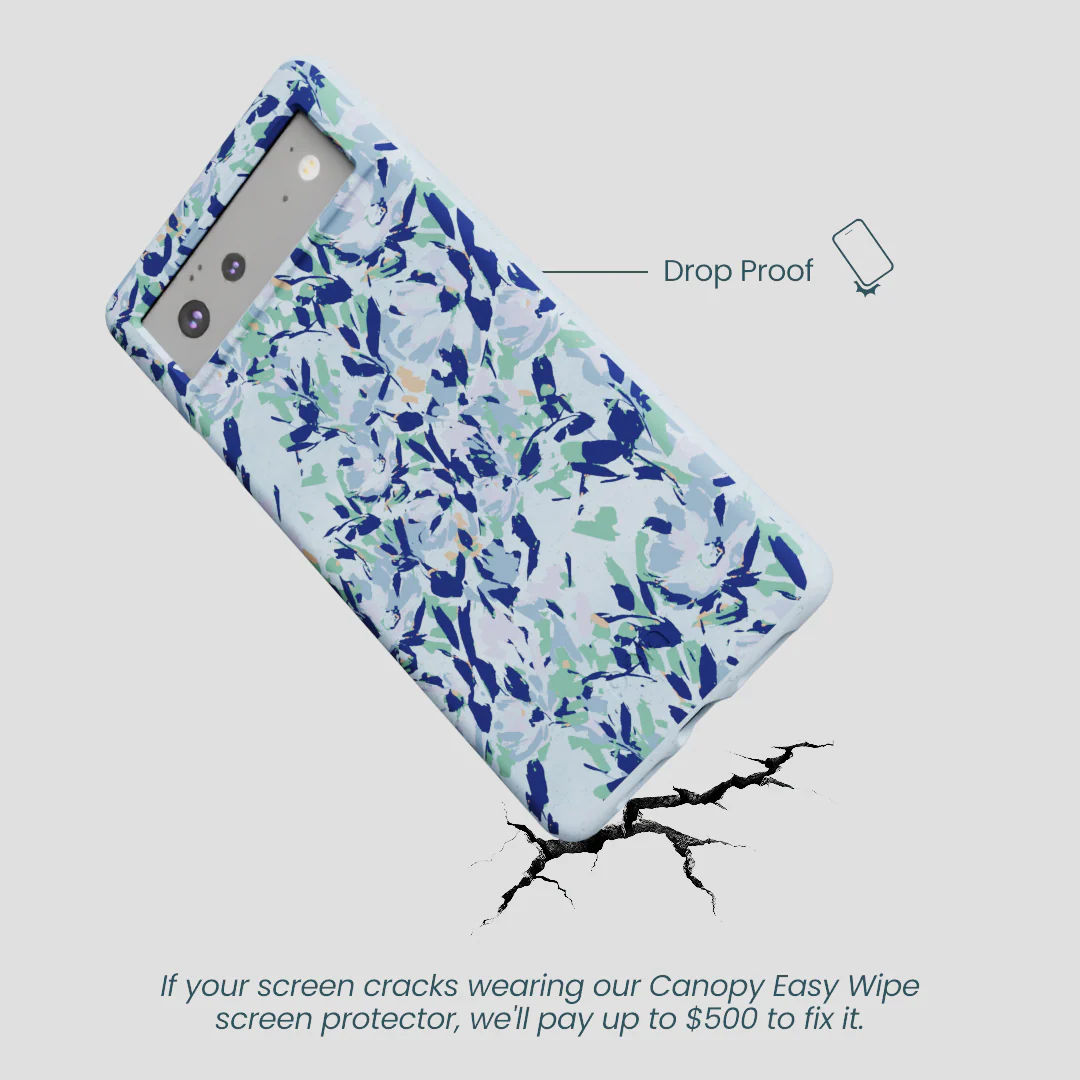 Powder Blue Blue Blooms Google Pixel 6 Case - Image 4