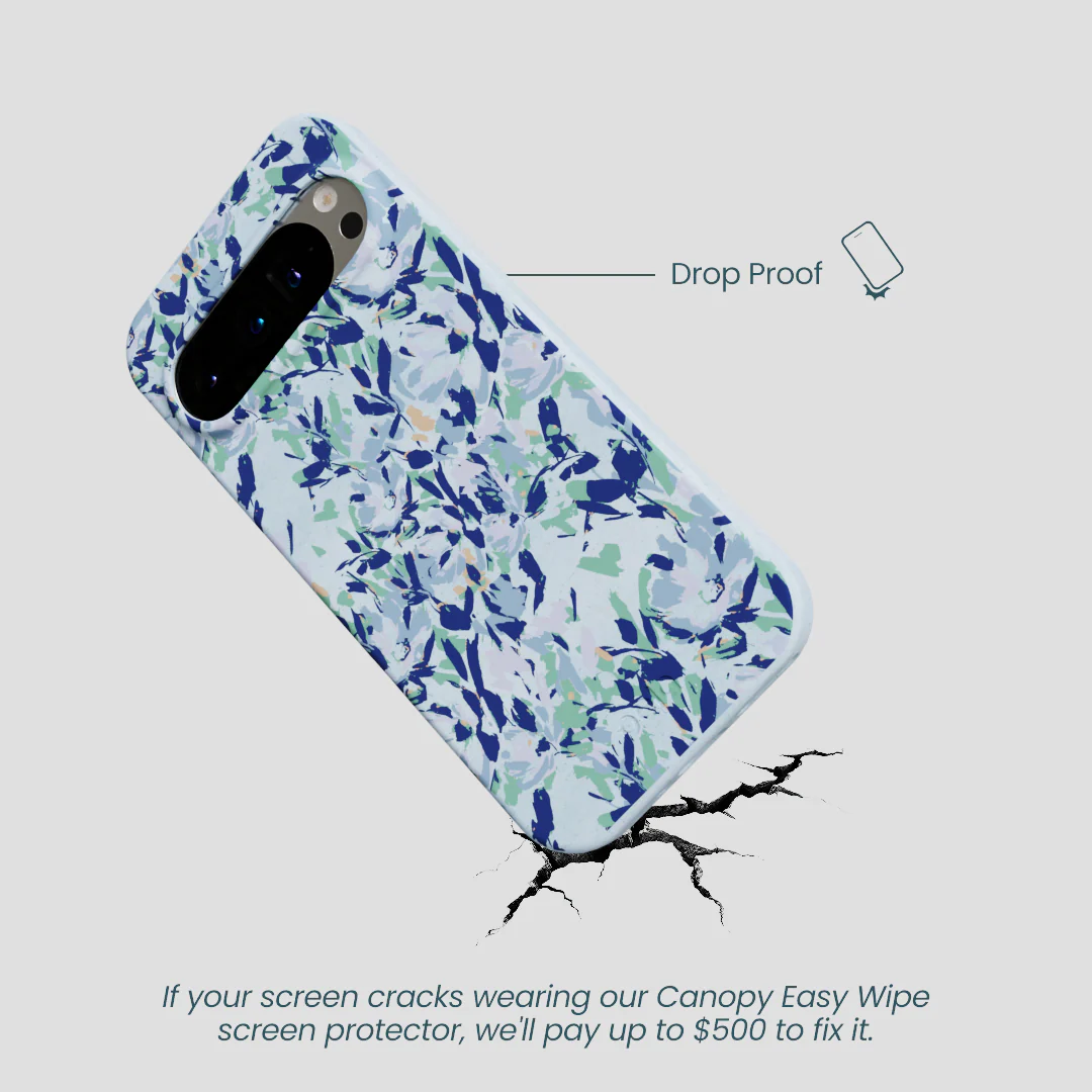 Powder Blue Blue Blooms Google Pixel 9/9 Pro Case - Image 4