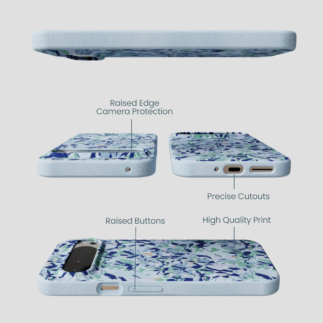 Powder Blue Blue Blooms Google Pixel 9 Pro XL Case - Image 2