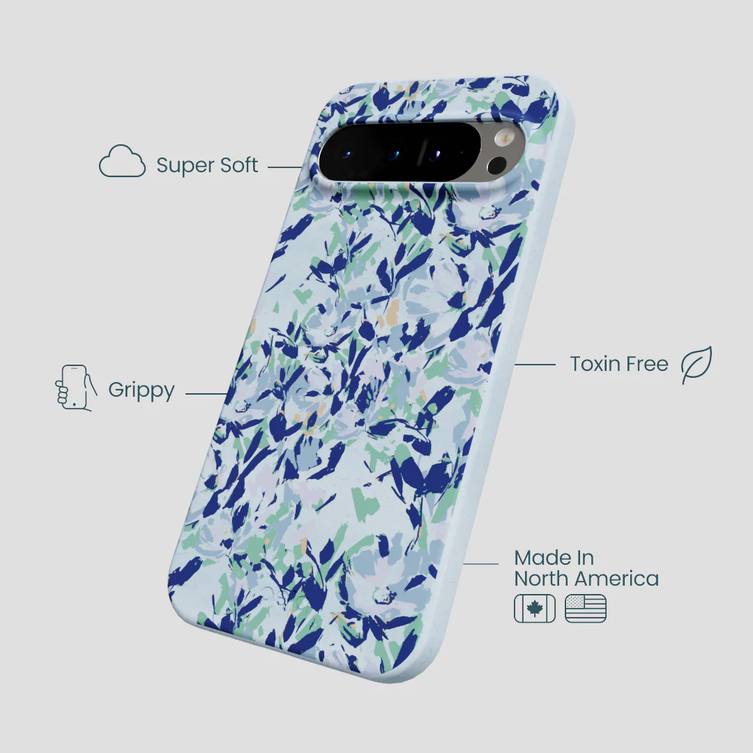 Powder Blue Blue Blooms Google Pixel 9 Pro XL Case - Image 3