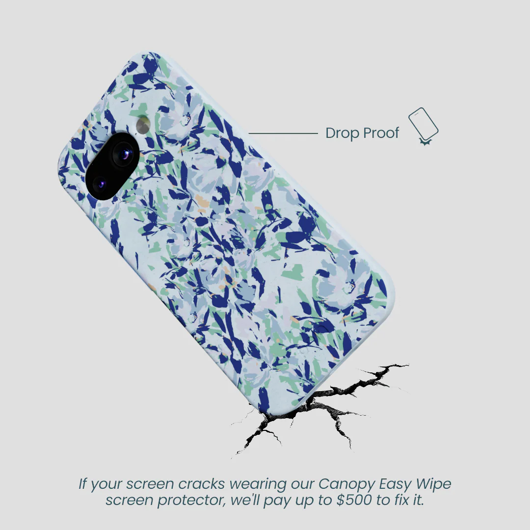 Powder Blue Blue Blooms Google Pixel 9a Case - Image 4
