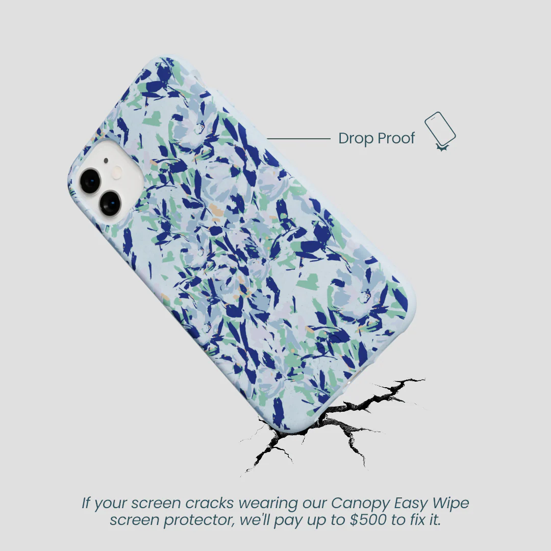 Powder Blue Blue Blooms iPhone 11 Case - Image 4