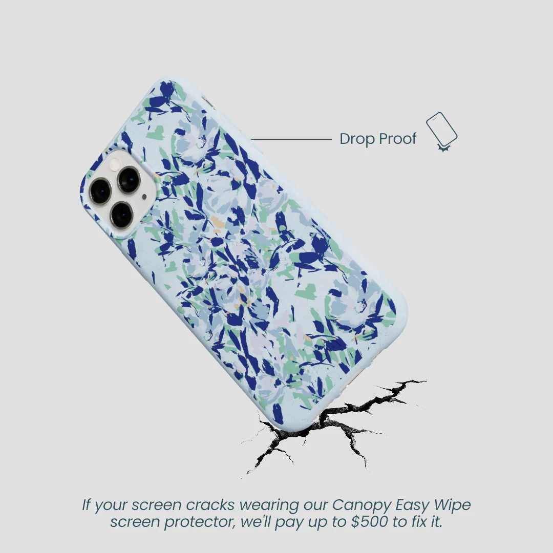 Powder Blue Blue Blooms iPhone 11 Pro Case - Image 4
