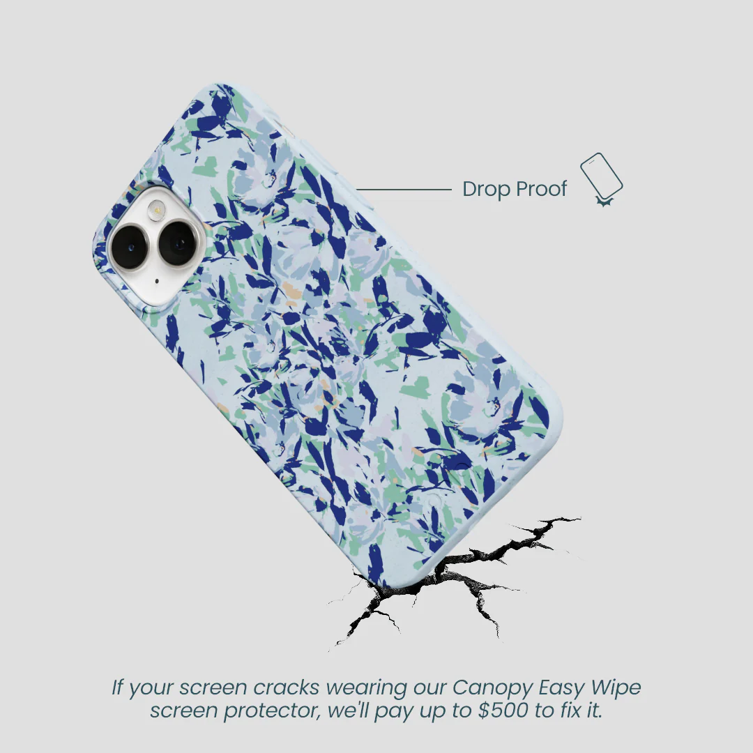 Powder Blue Blue Blooms iPhone 13 Case - Image 5