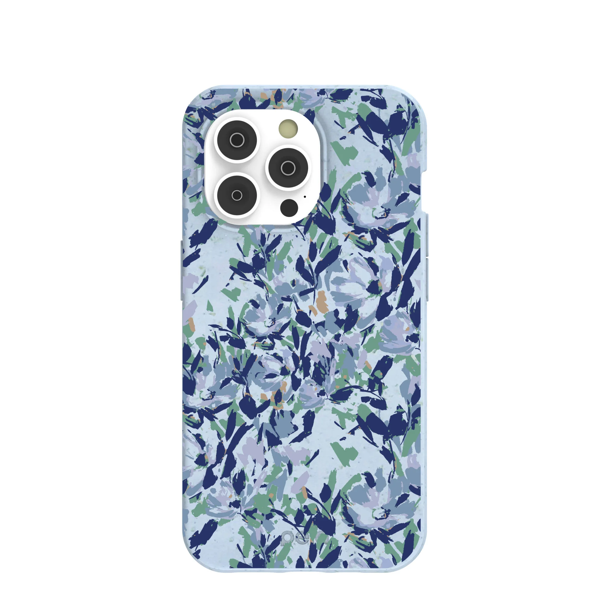 Powder Blue Blue Blooms iPhone 14 Pro Case