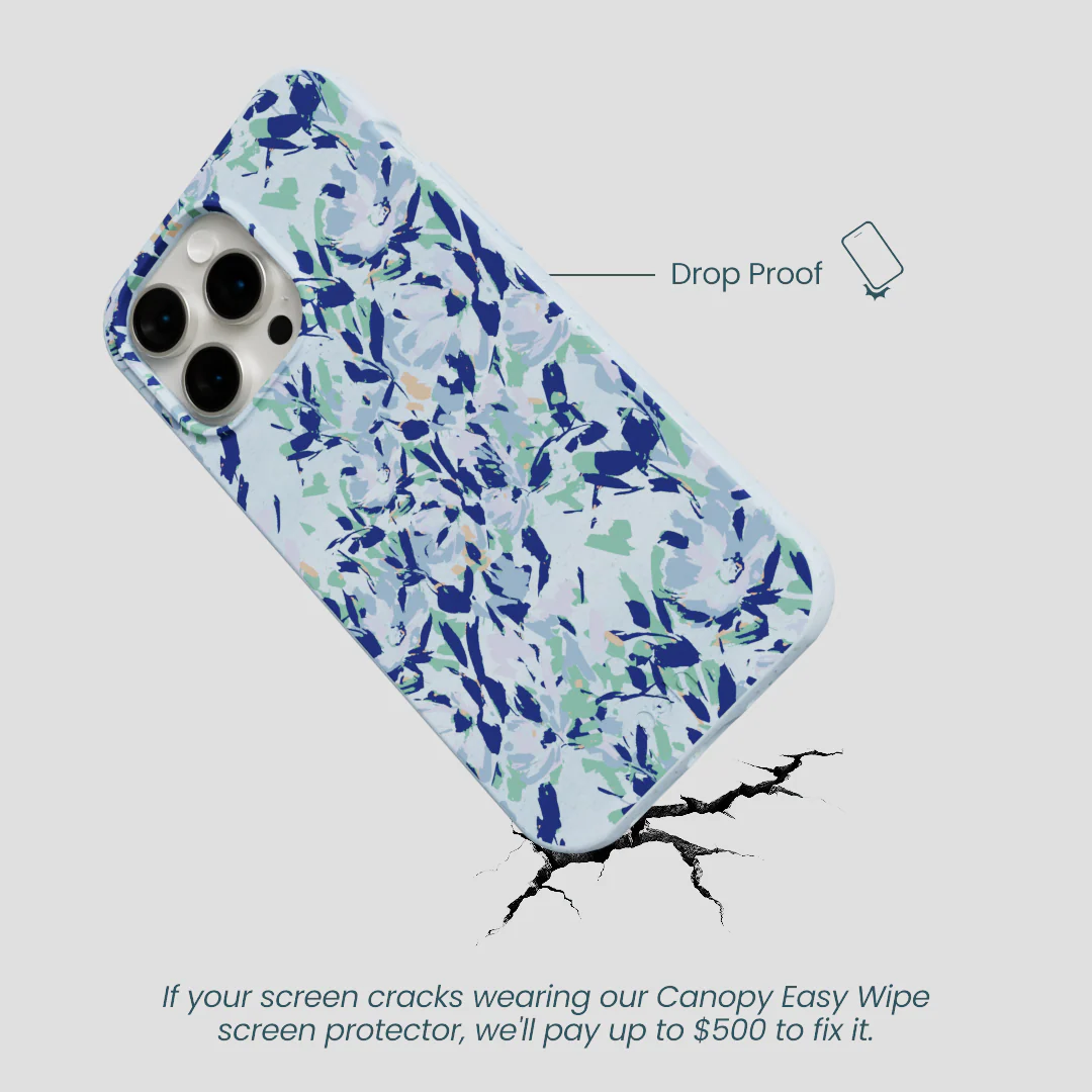 Powder Blue Blue Blooms iPhone 15 Pro Max Case - Image 5