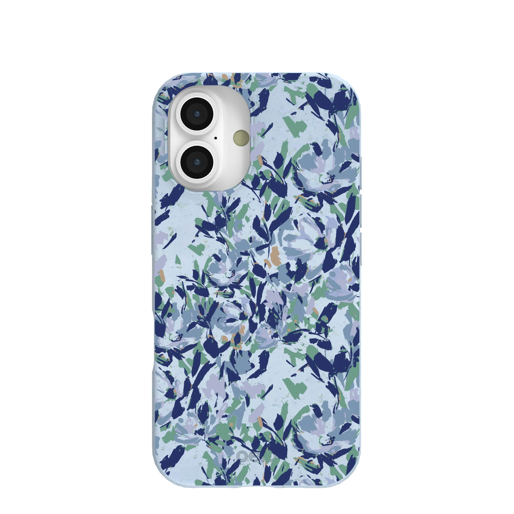Powder Blue Blue Blooms iPhone 16 Case
