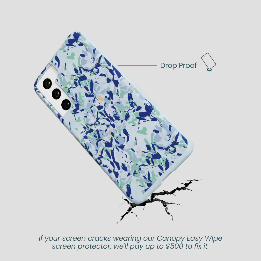Powder Blue Blue Blooms Samsung Galaxy S22 Case - Image 4
