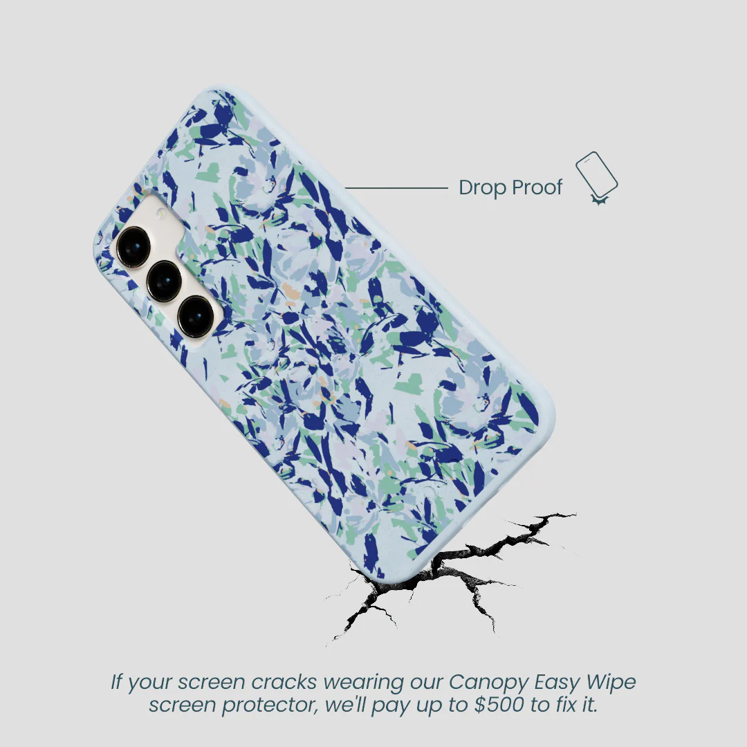 Powder Blue Blue Blooms Samsung Galaxy S23 Case - Image 4