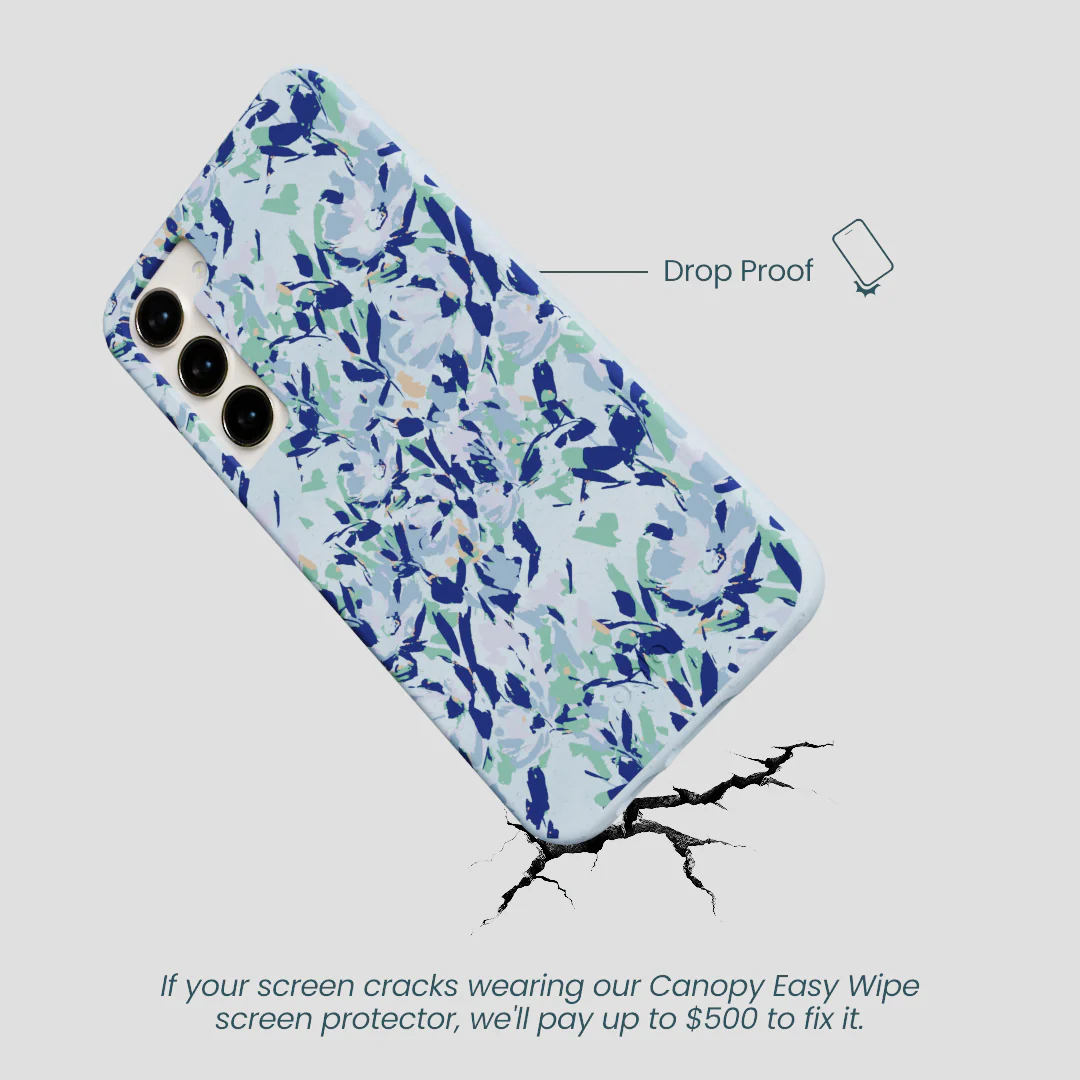 Powder Blue Blue Blooms Samsung Galaxy S23+(Plus) Case - Image 4