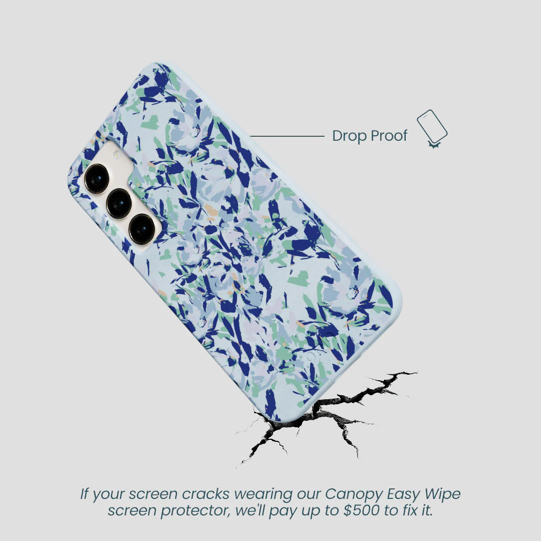 Powder Blue Blue Blooms Samsung Galaxy S24 Case - Image 5