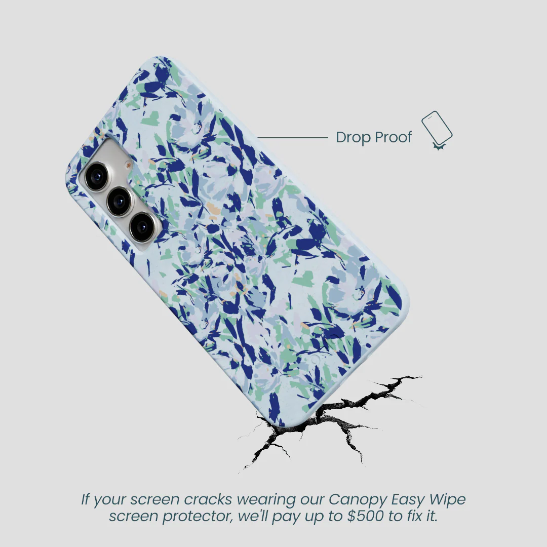 Powder Blue Blue Blooms Samsung Galaxy S25 Case - Image 5