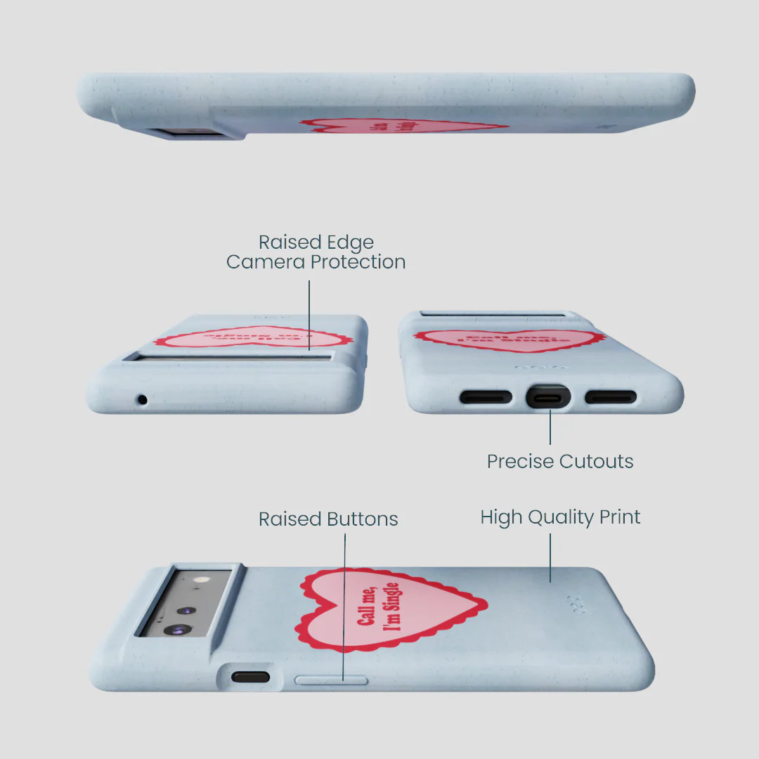 Powder Blue Call Me Google Pixel 6a Case - Image 3