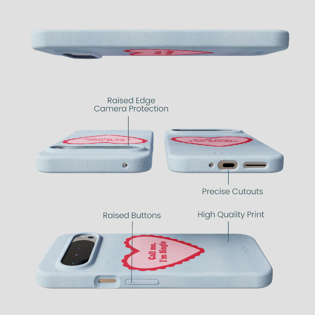 Powder Blue Call Me Google Pixel 9 Pro XL Case - Image 3