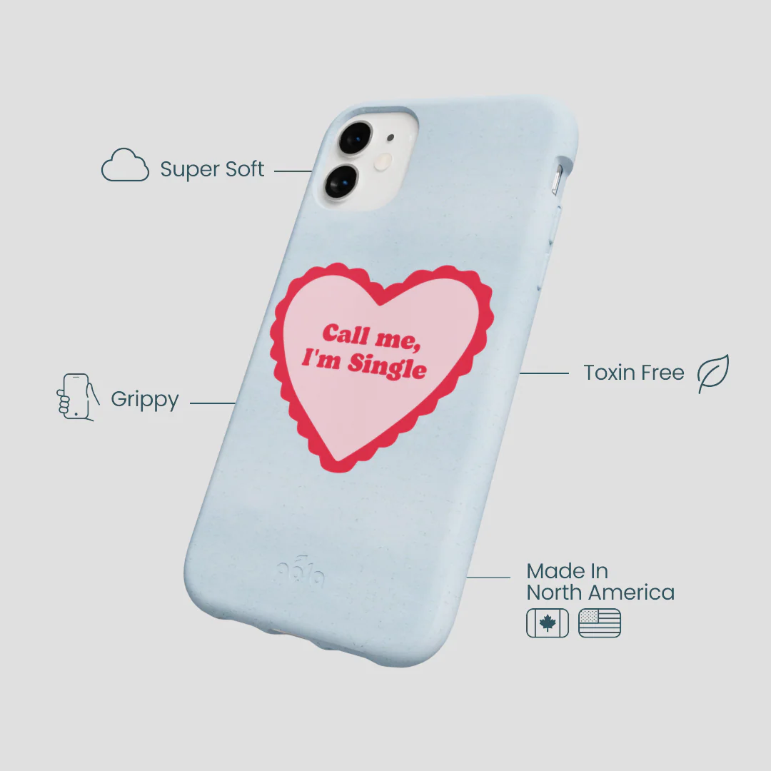 Powder Blue Call Me iPhone 11 Case - Image 4