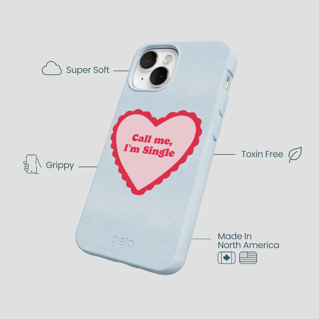 Powder Blue Call Me iPhone 13 Case - Image 4