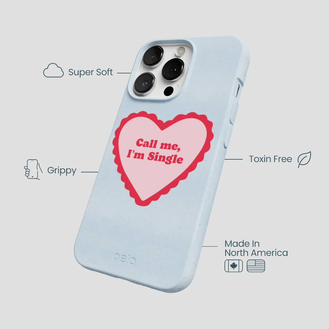 Powder Blue Call Me iPhone 13 Pro Max Case - Image 4