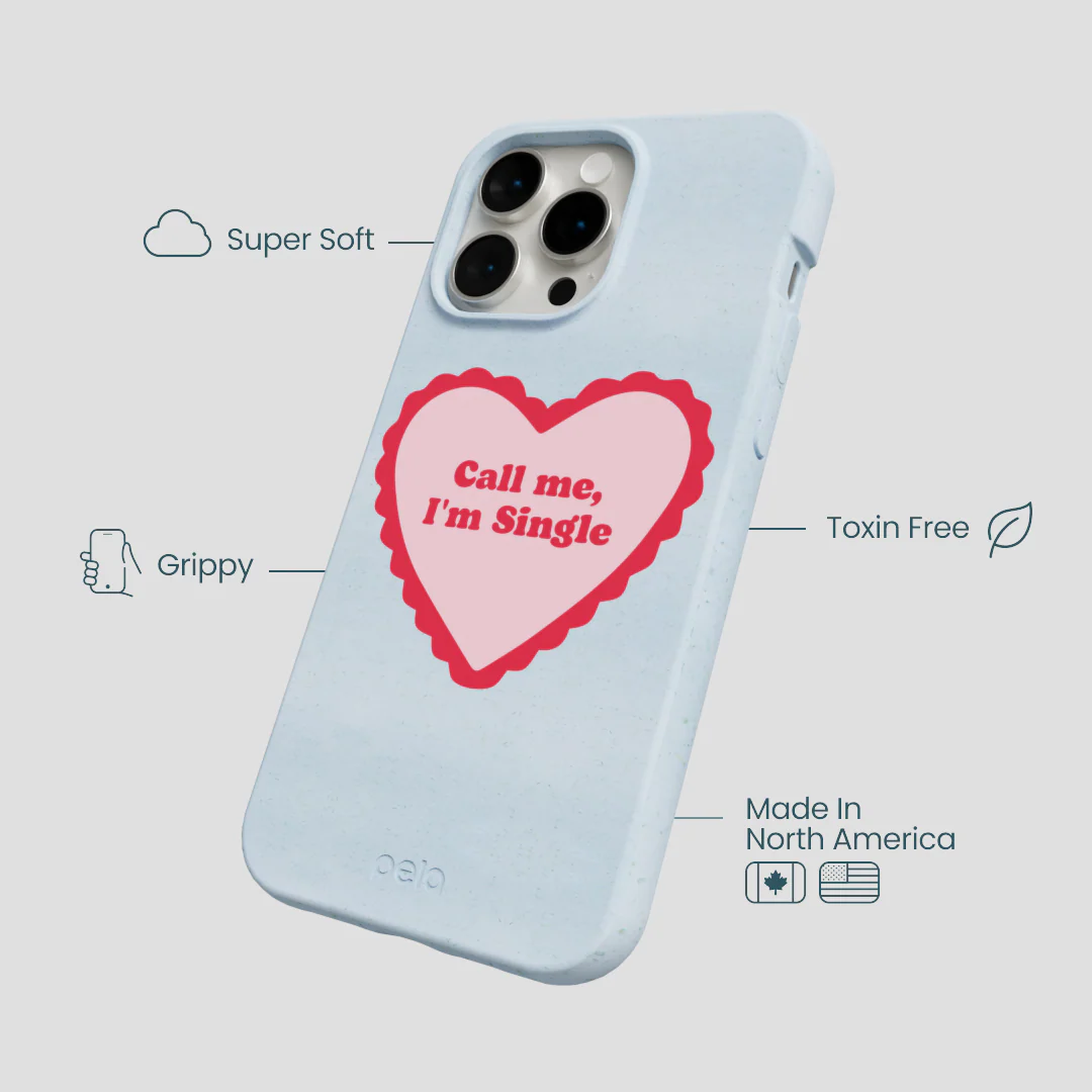 Powder Blue Call Me iPhone 15 Pro Max Case - Image 4