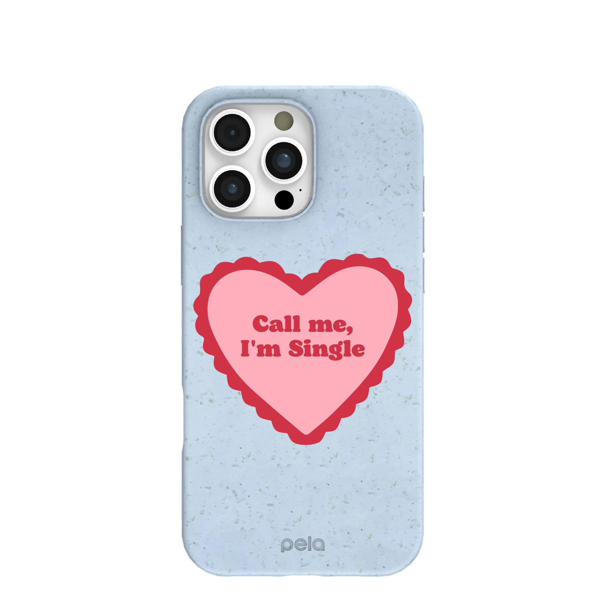 Powder Blue Call Me iPhone 16 Pro Max Case