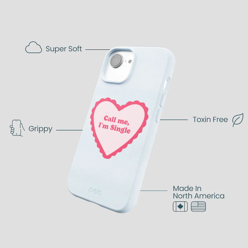 Powder Blue Call Me iPhone 16e/17e Case - Image 4