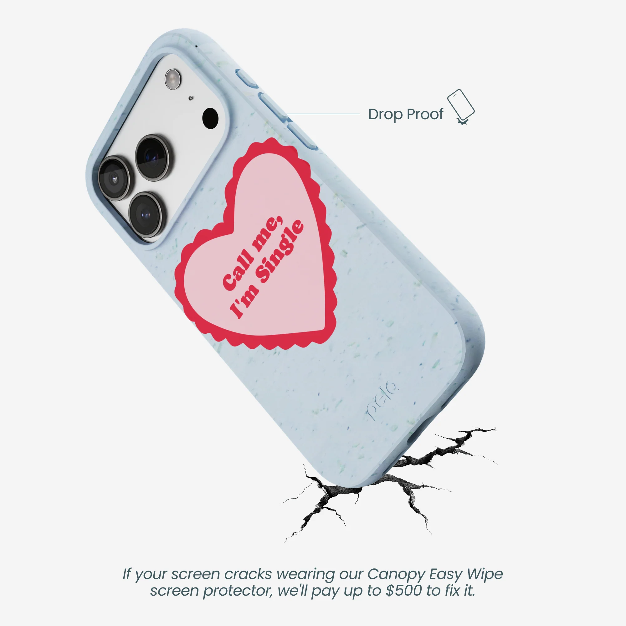Powder Blue Call Me iPhone 17 Pro Case - Image 5