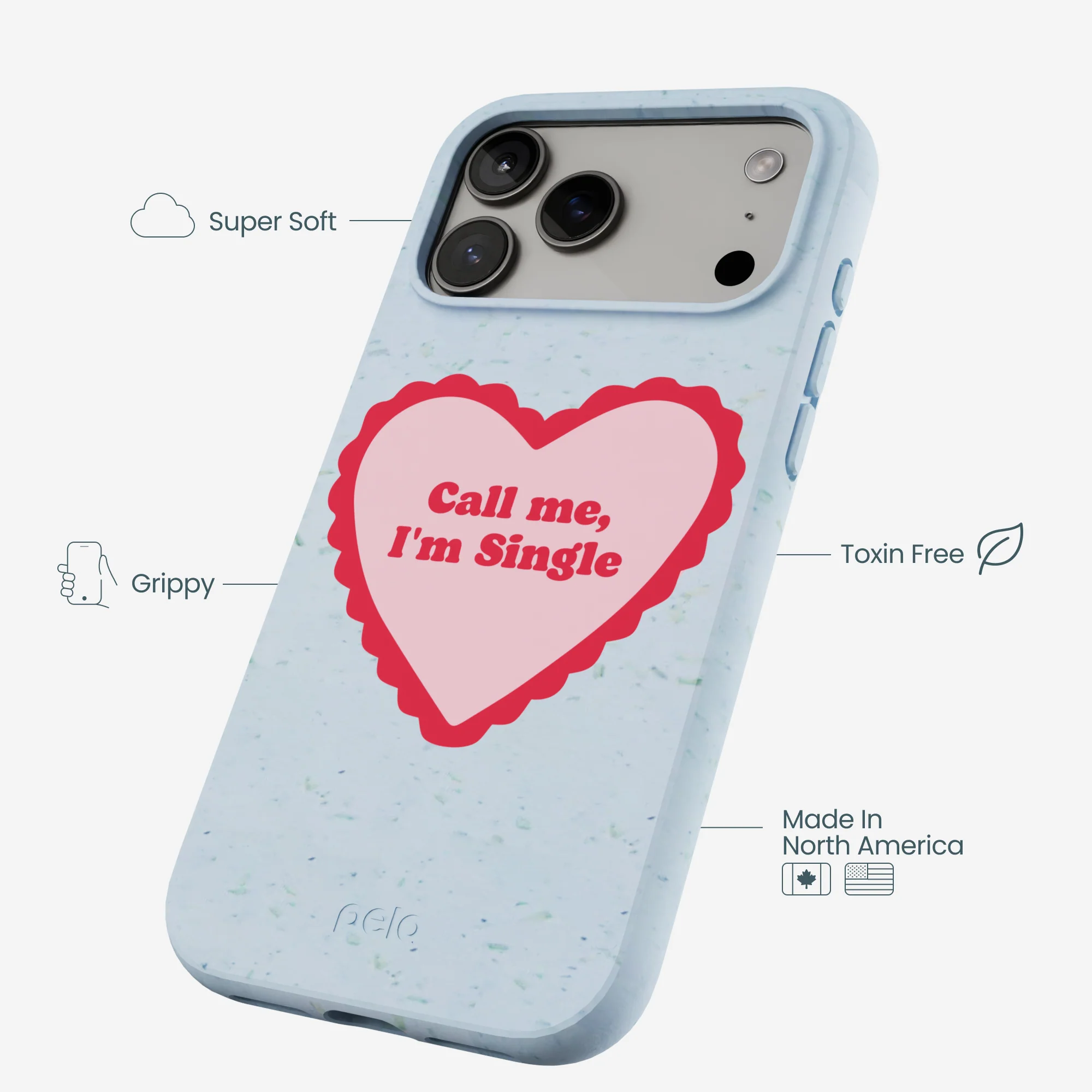 Powder Blue Call Me iPhone 17 Pro Max Case - Image 4