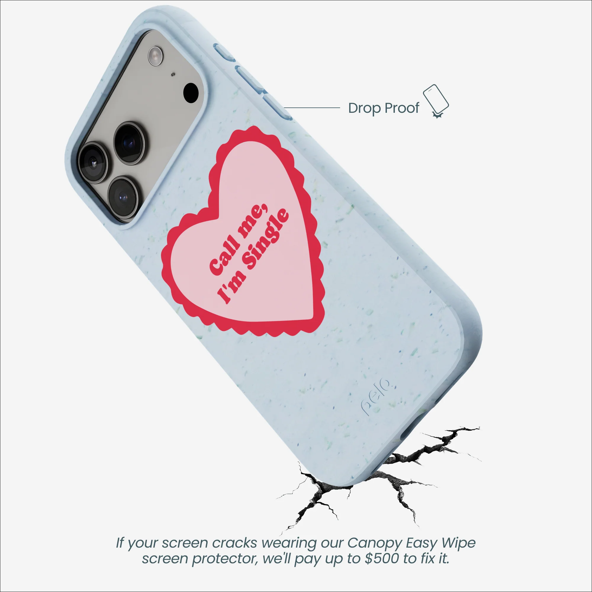 Powder Blue Call Me iPhone 17 Pro Max Case - Image 5