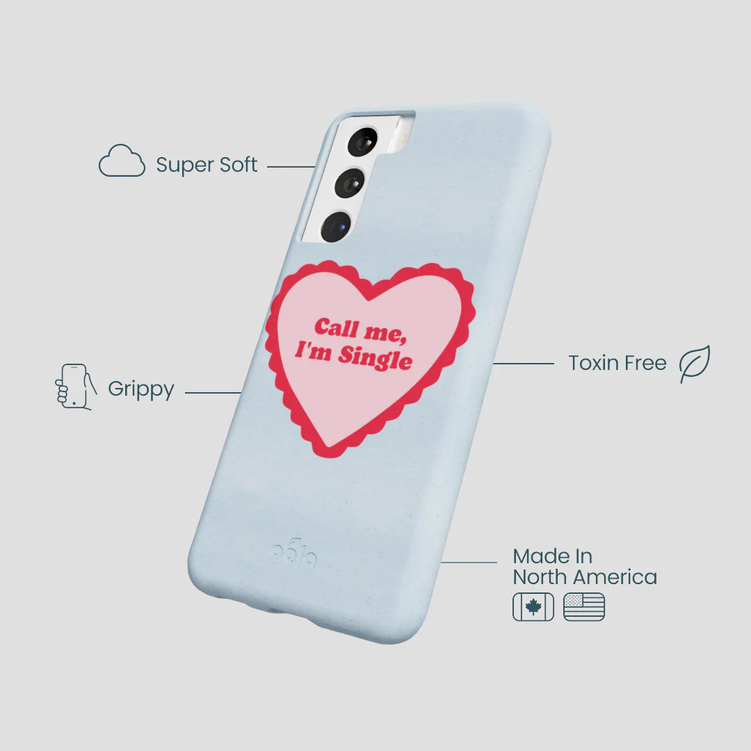 Powder Blue Call Me Samsung Galaxy S21 Case - Image 4