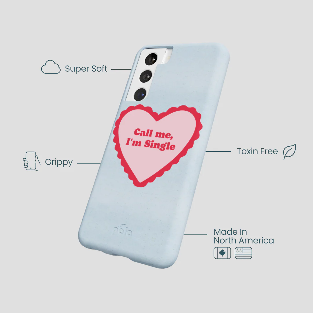 Powder Blue Call Me Samsung Galaxy S22 Case - Image 4