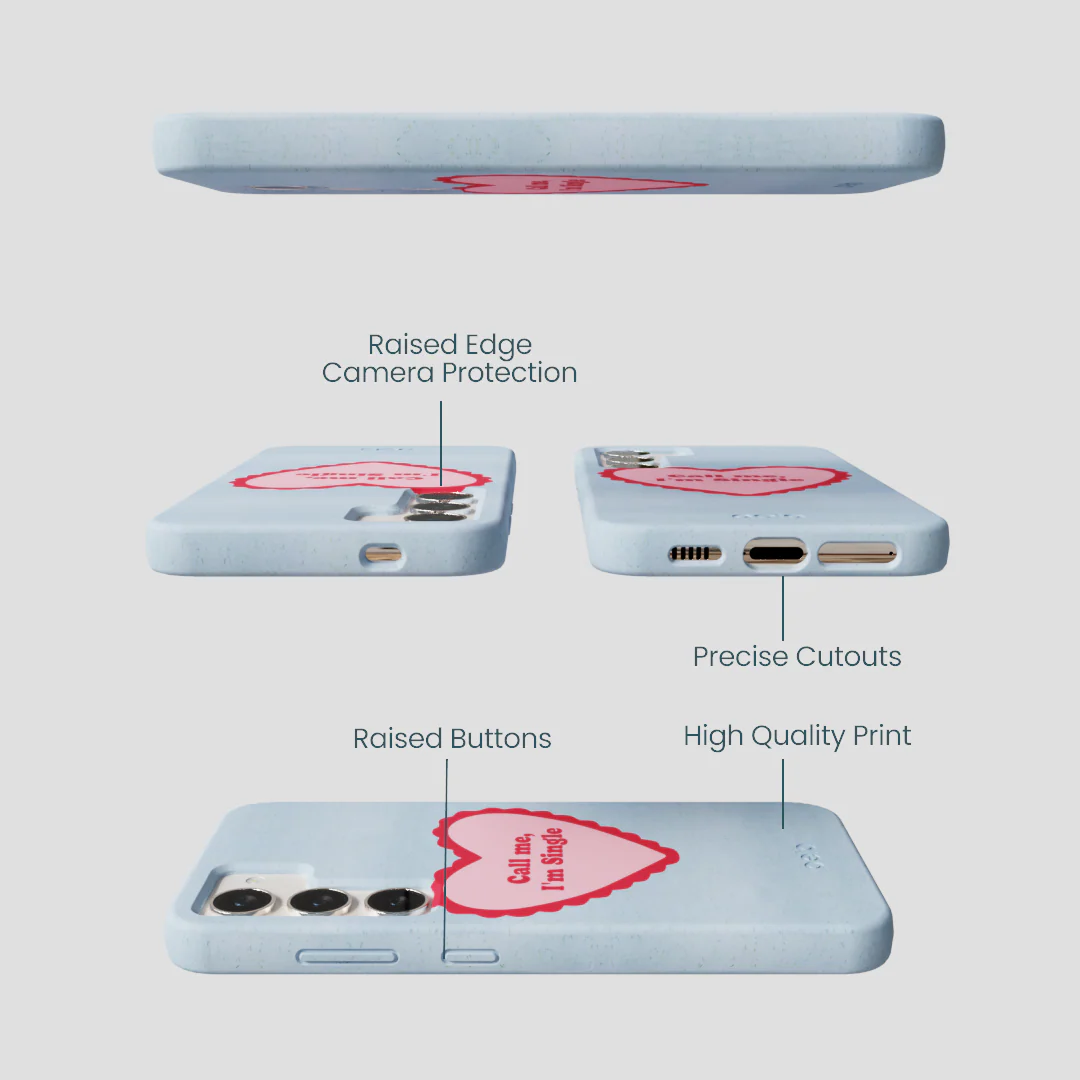 Powder Blue Call Me Samsung Galaxy S23 Case - Image 3