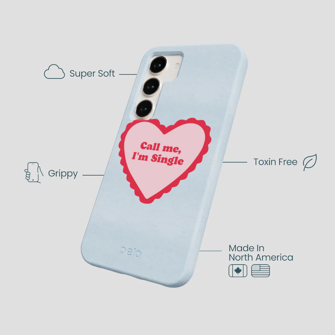 Powder Blue Call Me Samsung Galaxy S23 Case - Image 4