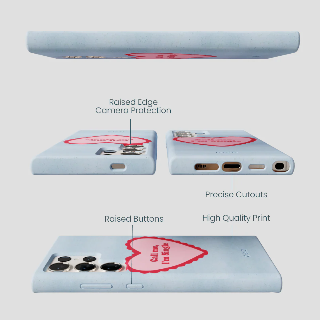 Powder Blue Call Me Samsung Galaxy S24 Ultra Case - Image 3