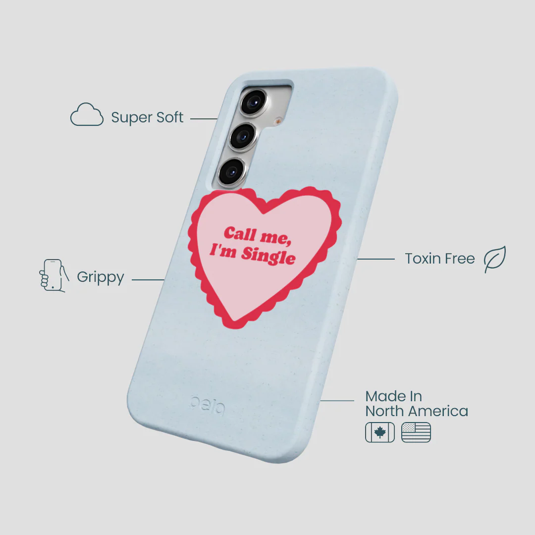 Powder Blue Call Me Samsung Galaxy S25 Case - Image 4