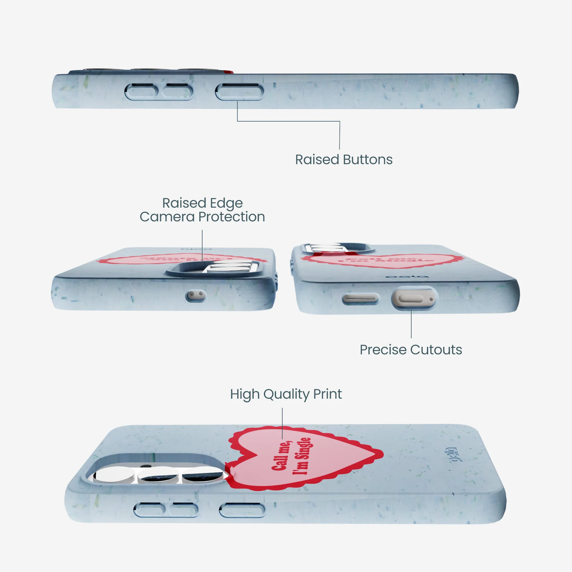 Powder Blue Call Me Samsung Galaxy S26 Case - Image 3