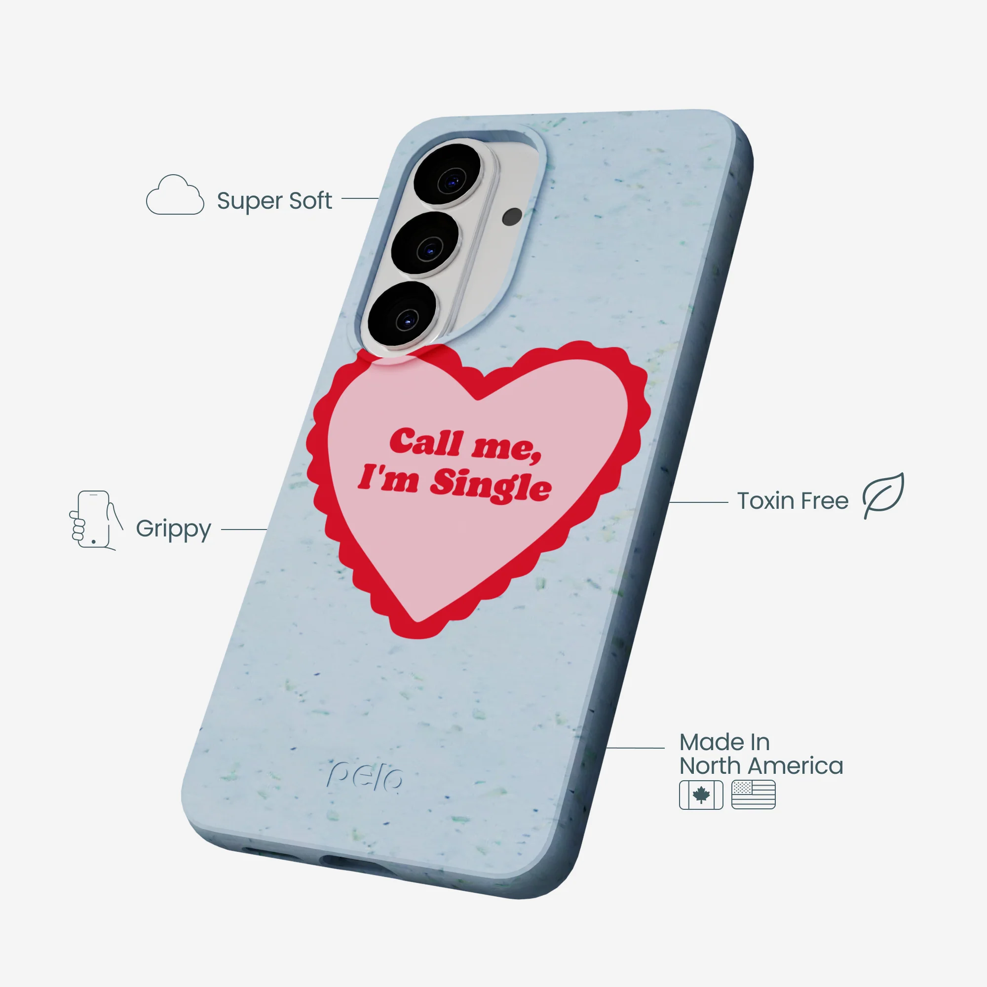Powder Blue Call Me Samsung Galaxy S26 Case - Image 4