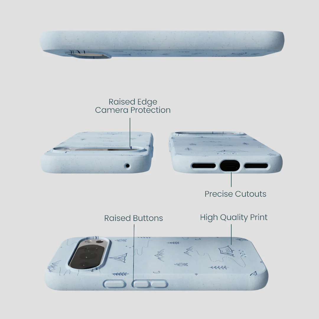 Powder Blue Camp Nights Google Pixel 10/10 Pro Case - Image 2