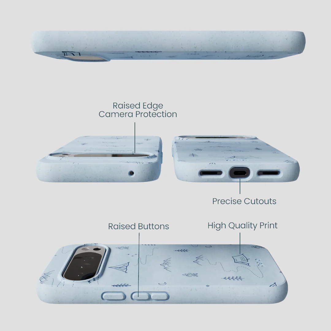 Powder Blue Camp Nights Google Pixel 10 Pro XL Case - Image 2