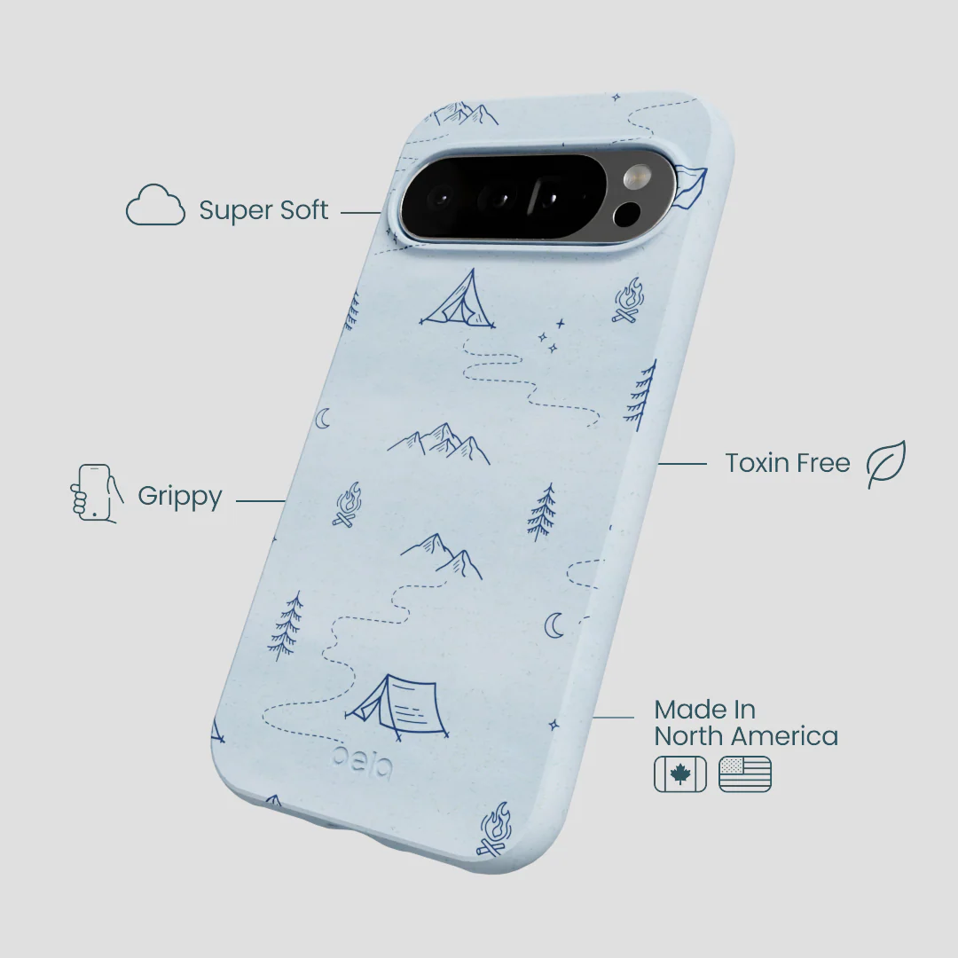 Powder Blue Camp Nights Google Pixel 10 Pro XL Case - Image 3