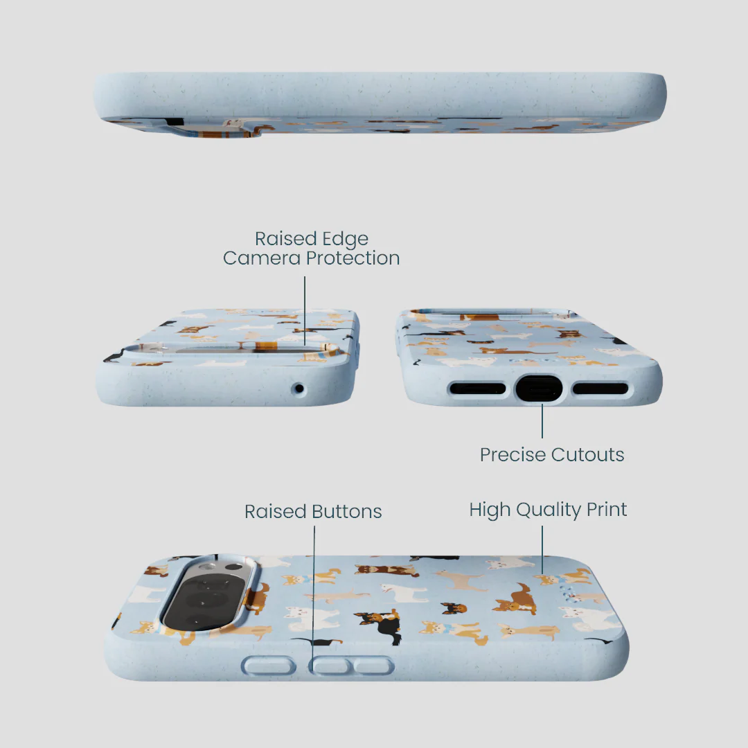 Powder Blue Chihuahua Charms Google Pixel 10/10 Pro Case - Image 2