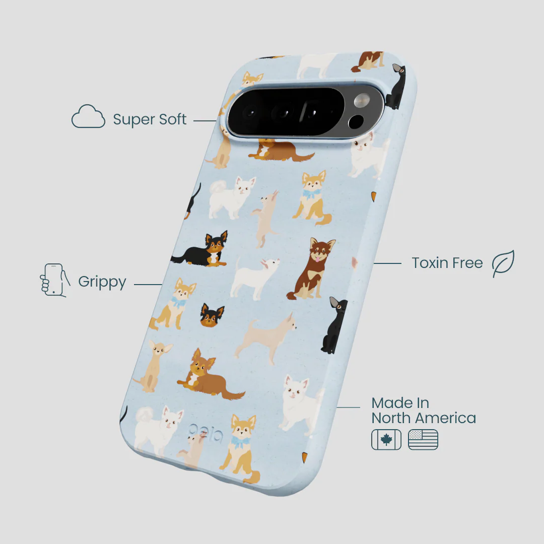Powder Blue Chihuahua Charms Google Pixel 10 Pro XL Case - Image 3