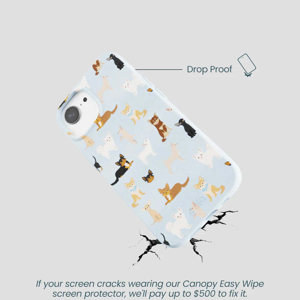 Powder Blue Chihuahua Charms iPhone 16e/17e Case - Image 5