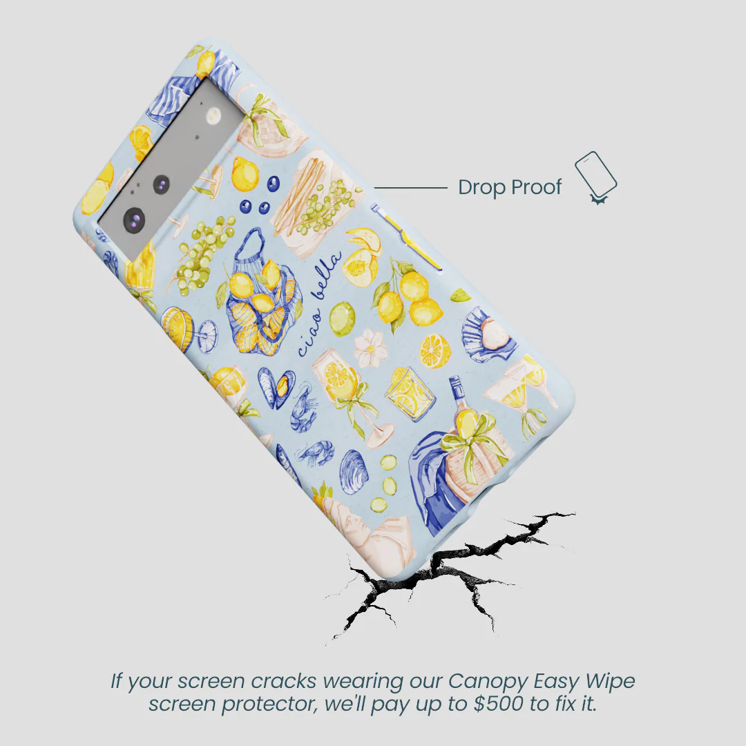 Powder Blue Ciao Bella Google Pixel 6a Case - Image 5