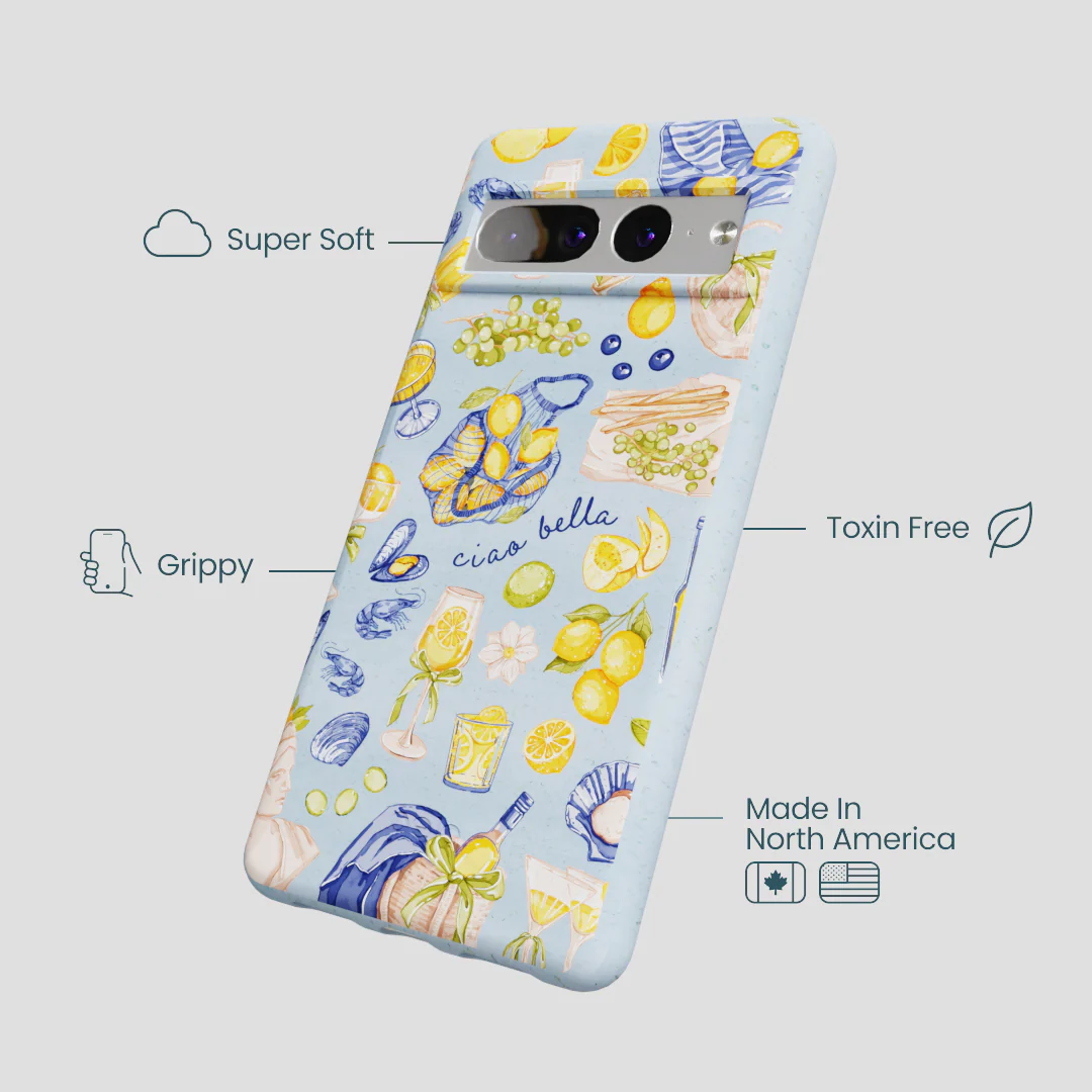 Powder Blue Ciao Bella Google Pixel 7 Pro Case - Image 4