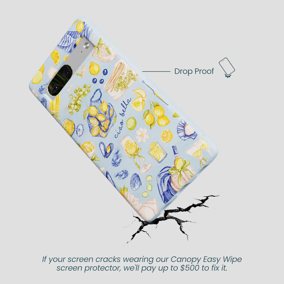 Powder Blue Ciao Bella Google Pixel 7a Case - Image 5